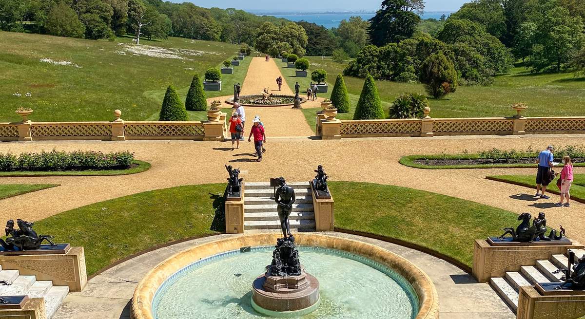 Spend the day exploring Osborne House with extensive gardens and a private beach.