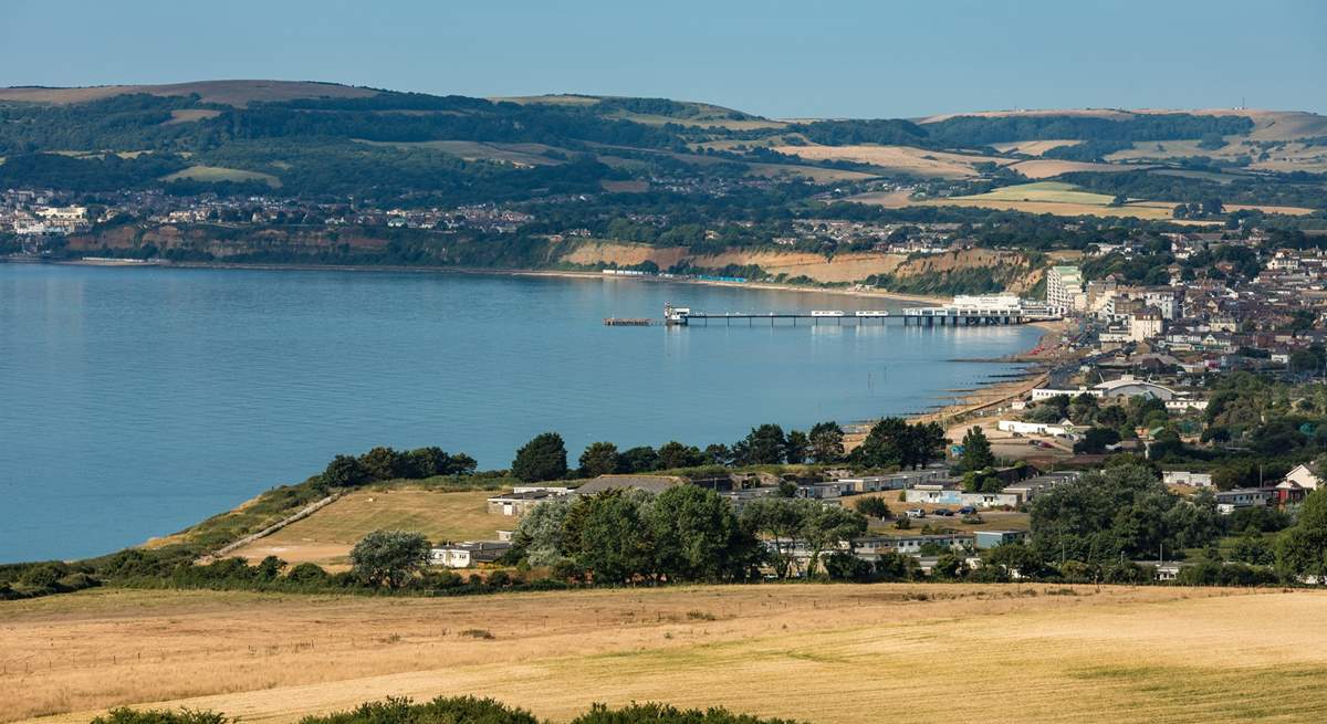 The view over Sandown Bay from Culver Downs is stunning.