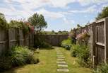 The beautiful garden is very well kept.