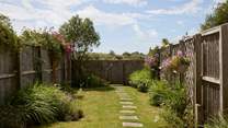The beautiful garden is very well kept.