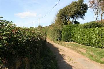 Fernfield is located on a small country lane.