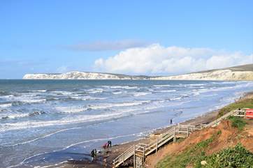 The stunning Compton Beach always has a lovely atmosphere.