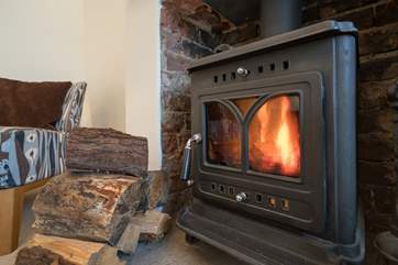 Unwind with a good book by the fire.