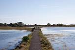 The causeway joins Bembridge harbour and St Helens duver. 