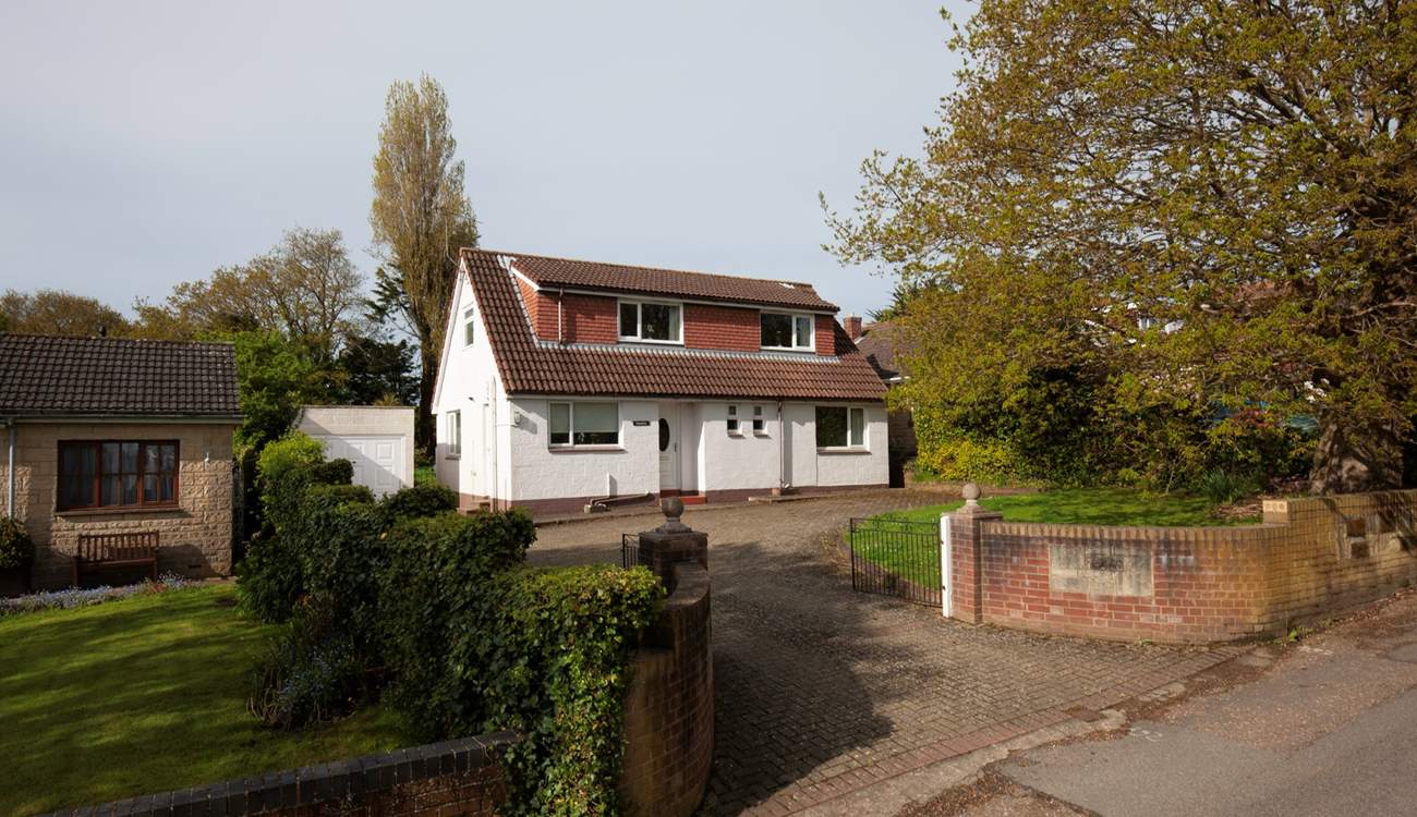 The house is located in a quiet residential lane with ample parking.