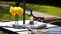 A perfect spot for a spring afternoon.