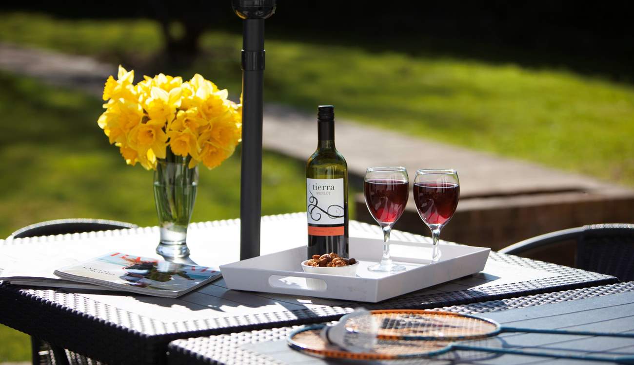 A perfect spot for a spring afternoon.