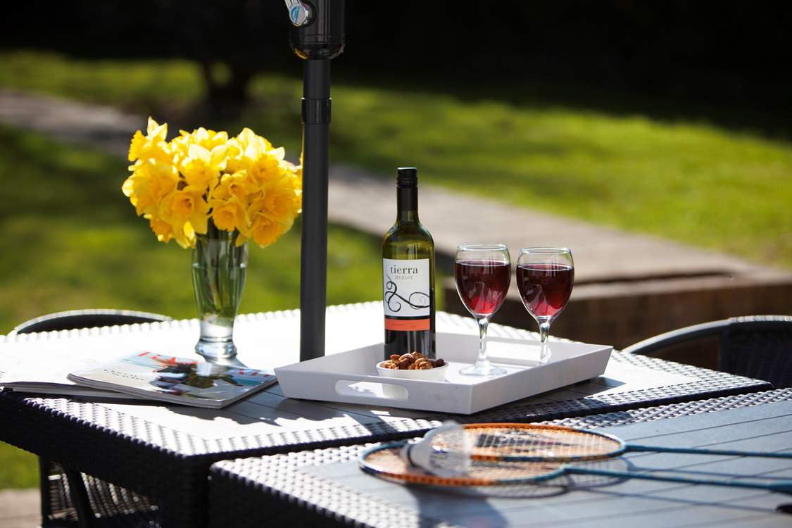A perfect spot for a spring afternoon.