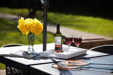 A perfect spot for a spring afternoon.
