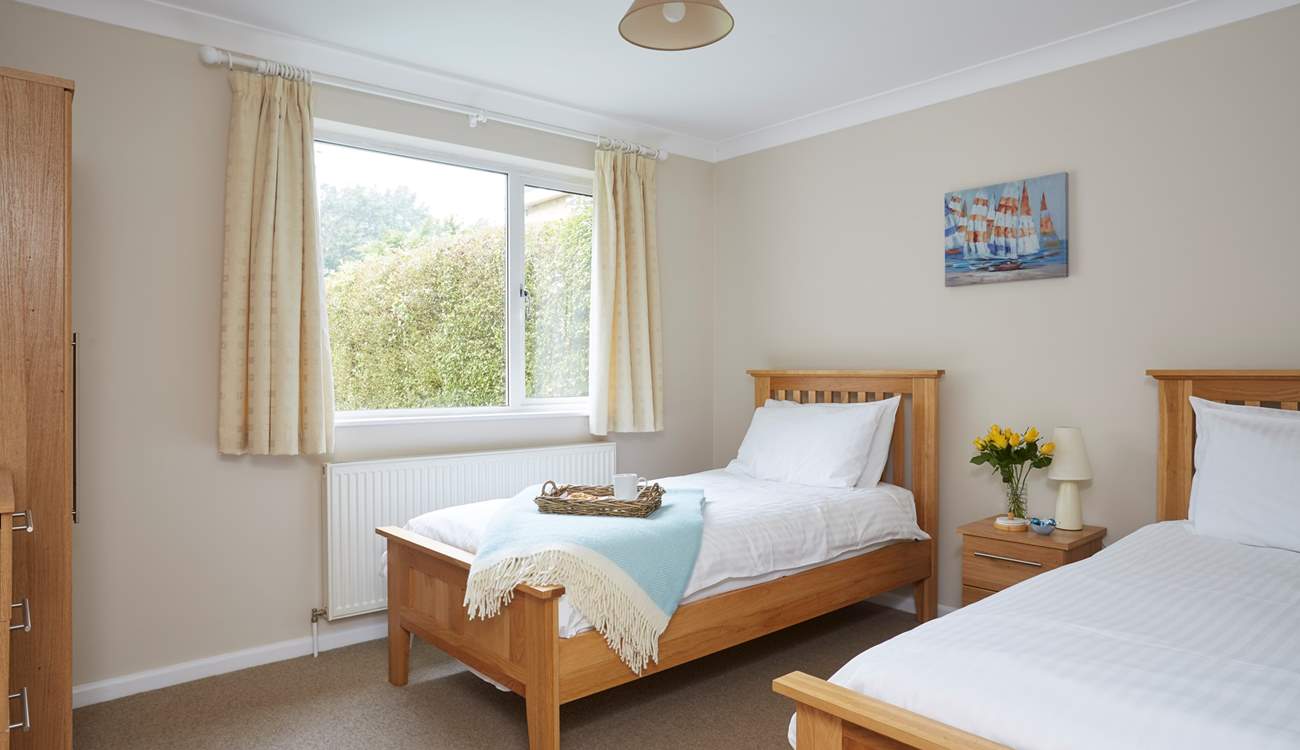 Twin bedroom on the ground floor.