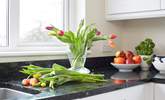 Granite work tops in the kitchen. - Thumbnail Image