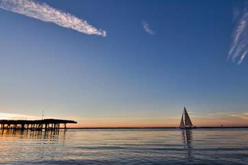 A peaceful view of Yarmouth.