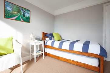 The single room has a useful pull-out bed.