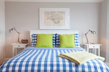 The comfortable double bedroom on the first floor.