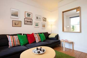 The family-room is ideal for an evening by the television.