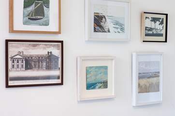 Tasteful artwork on the walls.