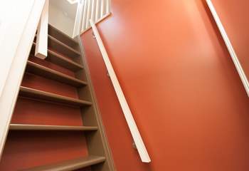 Please be aware of the steep stairs that lead up to the twin bedroom in the eaves on the first floor.