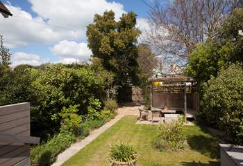 Lawn End has a lovely enclosed garden, perfect to let children run around and let off some steam.