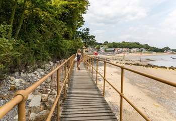 Seagrove Bay is a stunning beach and just a short stroll away.