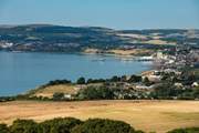The view over Sandown Bay from Culver Downs is magnificent.