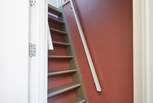 Please be aware of the steep ladder like stairs that lead up to the twin bedroom in the eaves on the first floor.