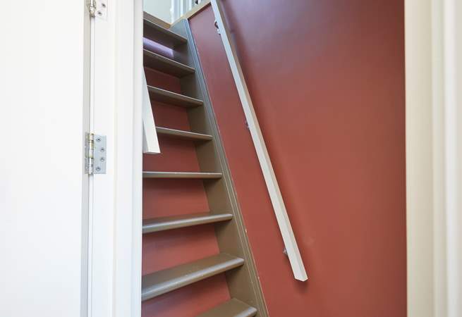 Please be aware of the steep ladder like stairs that lead up to the twin bedroom in the eaves on the first floor.