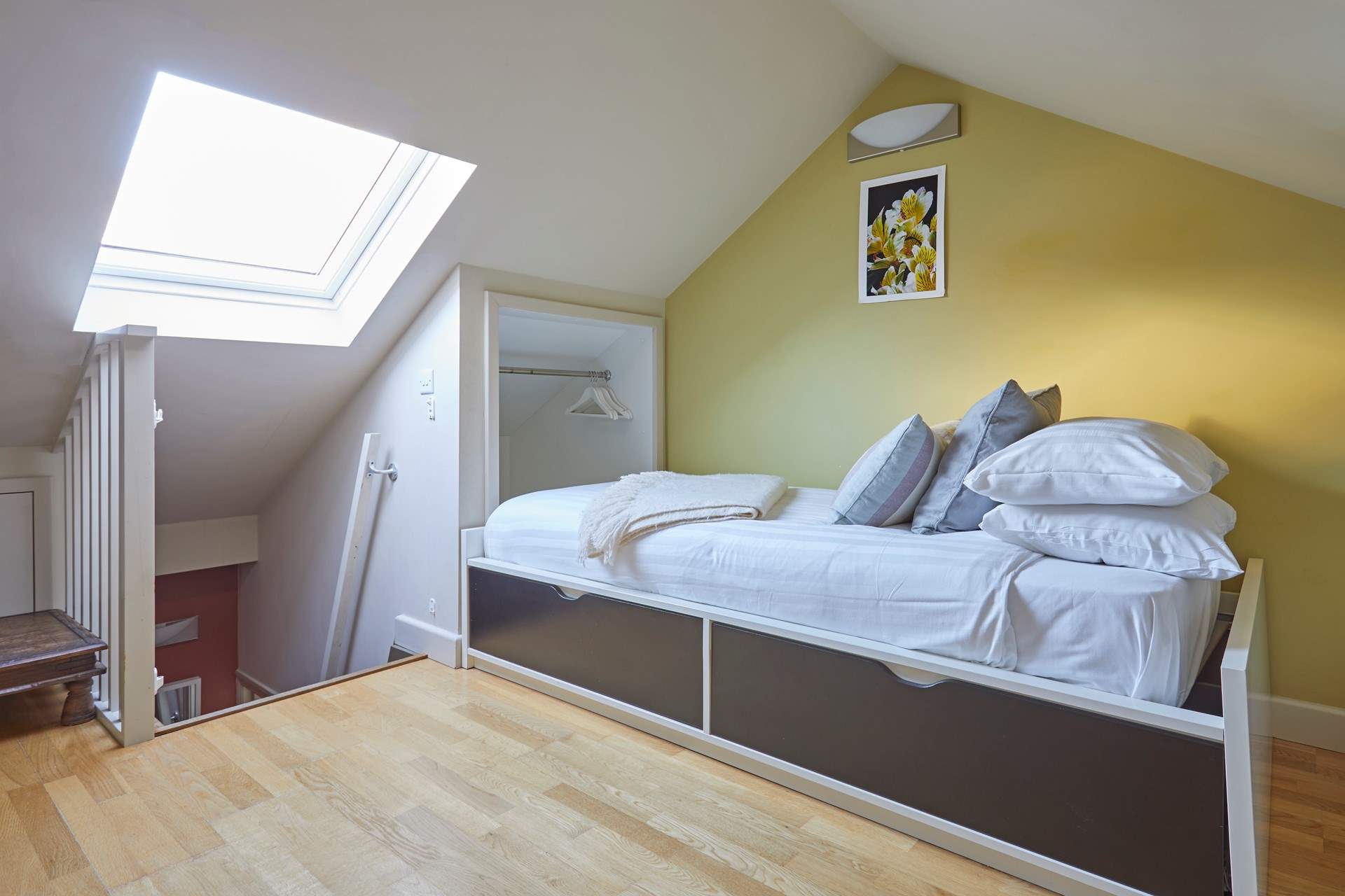 Do take care on the ladder like steps.