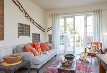 Relax in the evening after your evening stroll along the beach, just a stones throw away.