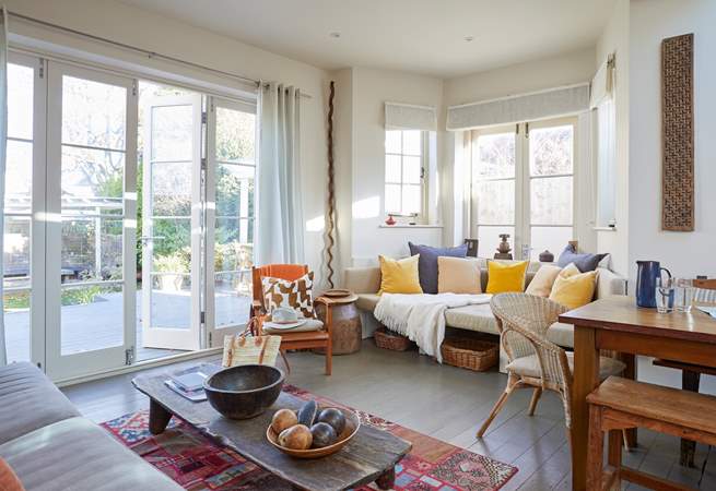 As well as the modern and comfy window seat, there is also a sofa in the living-room for ultimate comfort.