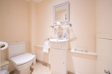 The ground floor cloakroom.