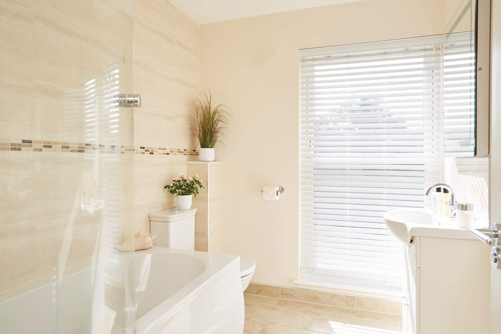 The first floor bathroom.