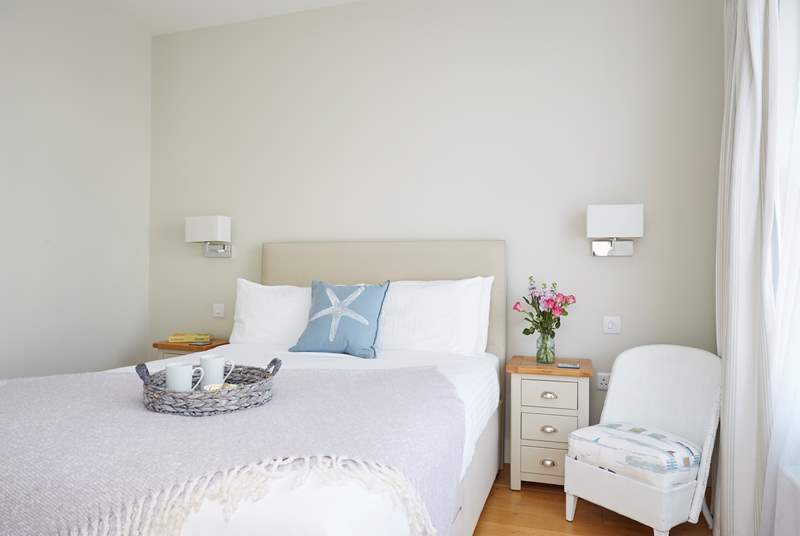 First floor main bedroom with a king-size double bed, a great nights sleep can be had here.