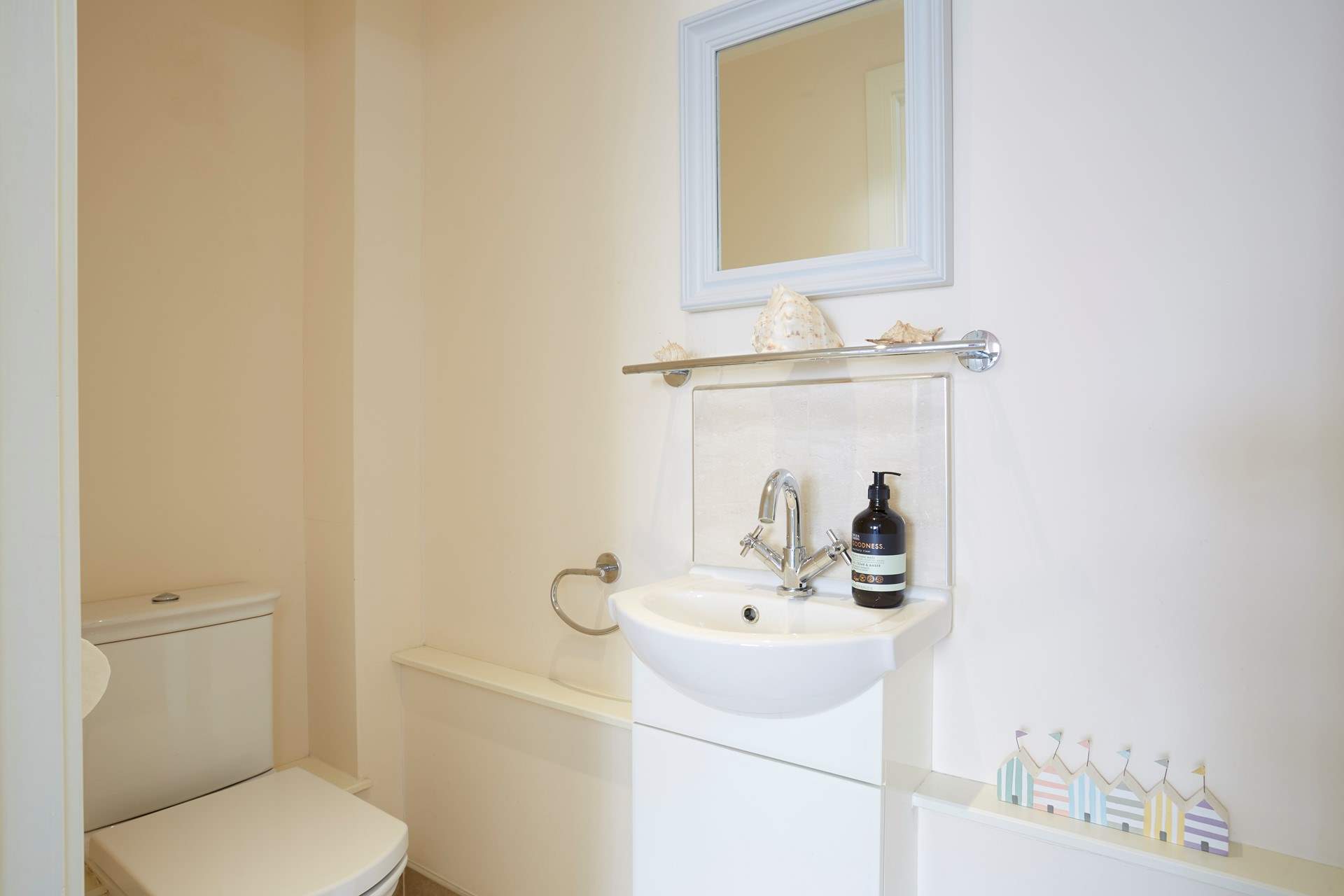 The ground floor cloakroom off the entrance hall.