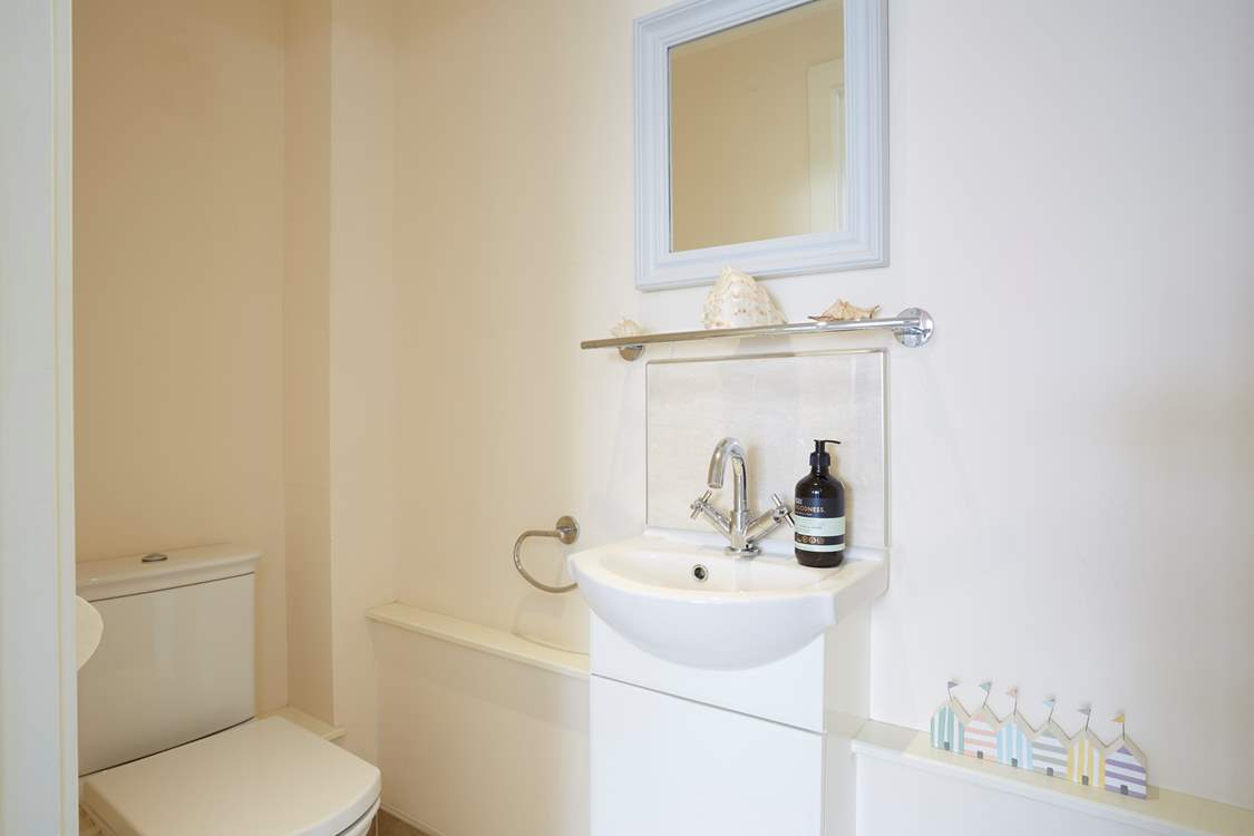 The ground floor cloakroom off the entrance hall.