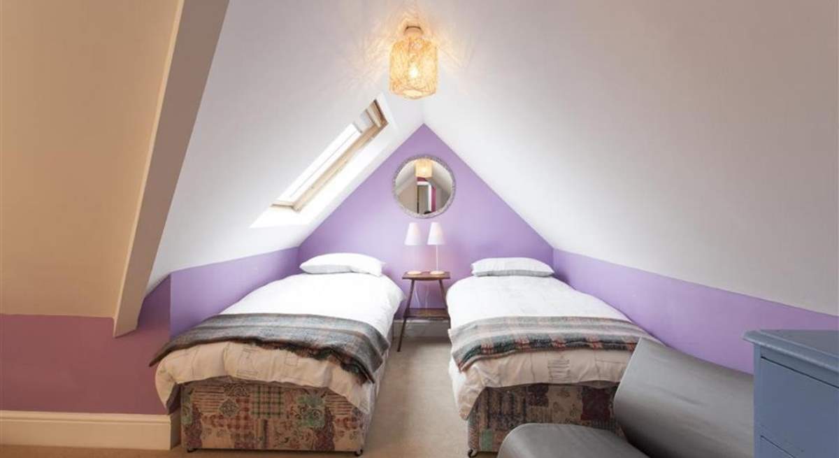 There are two twin bedrooms on the second floor. 