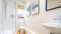 The shower-room on the ground floor. 
