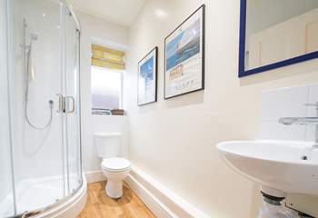 The shower-room on the ground floor. 