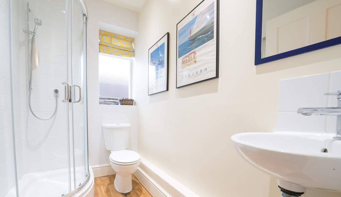 The shower-room on the ground floor. 