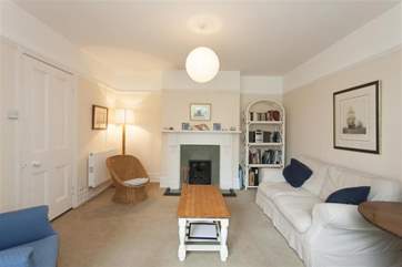 Lovely modern living room, ideal for relaxing after a busy day sailing or on the beach