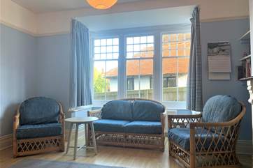 The family room is an alternative retreat from the living-room.