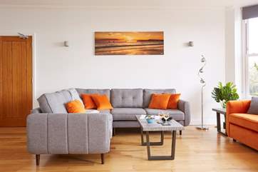 The stylish and comfortable seating area.