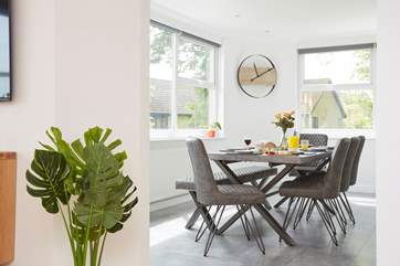 The open plan space with large windows allow you sea views from many angles.