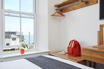View of the sea from one of the double bedrooms.