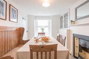 The gorgeous open plan kitchen/breakfast-room also has sea views