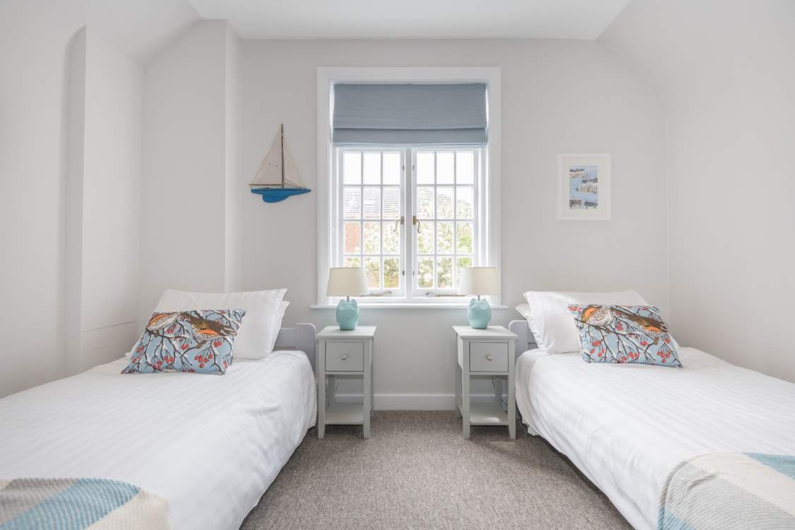The delightful twin room on the first floor