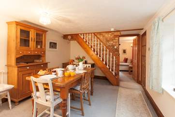 The cottage is fully of homely characteristics, creating a lovely cosy feel throughout.