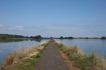 Take a spectacular walk across Bembridge harbour to St Helens.