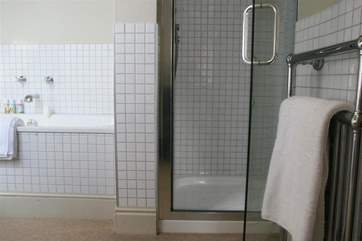 En suite with shower cubicle