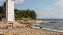 The beach down at St Helens.
