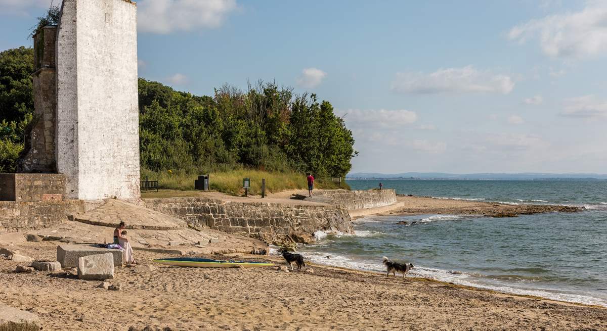 The beach down at St Helens.
